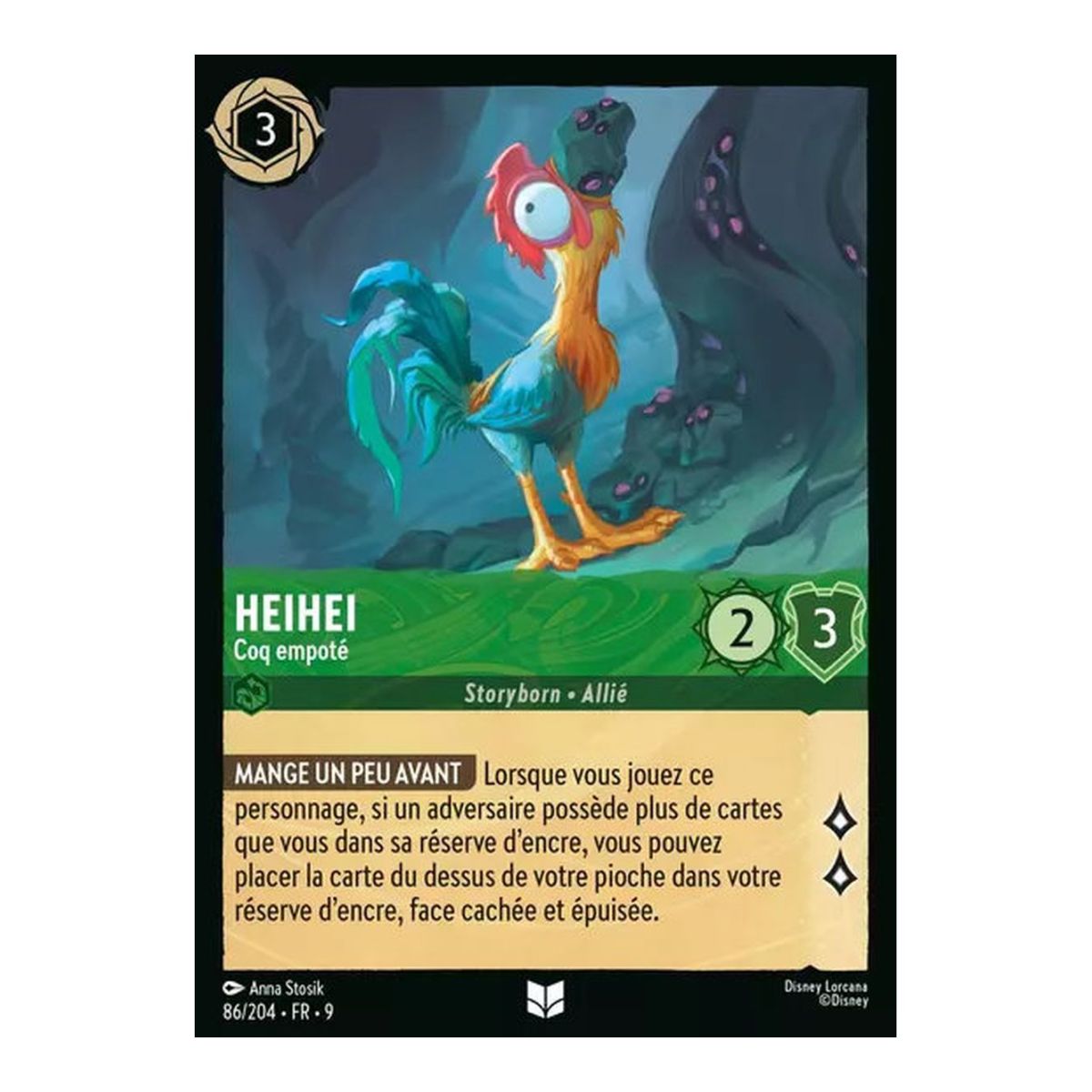 Heihei, Clumsy Rooster - 86/204 - FAB - Fabulous - Uncommon - French