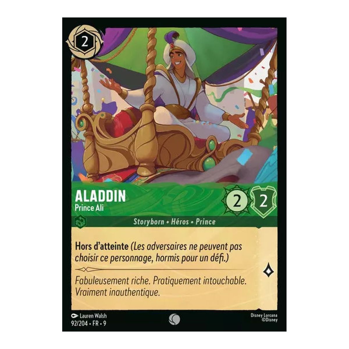 Aladdin, Prince Ali - 92/204 - FAB - Fabulous - Brilliant - Premium - French