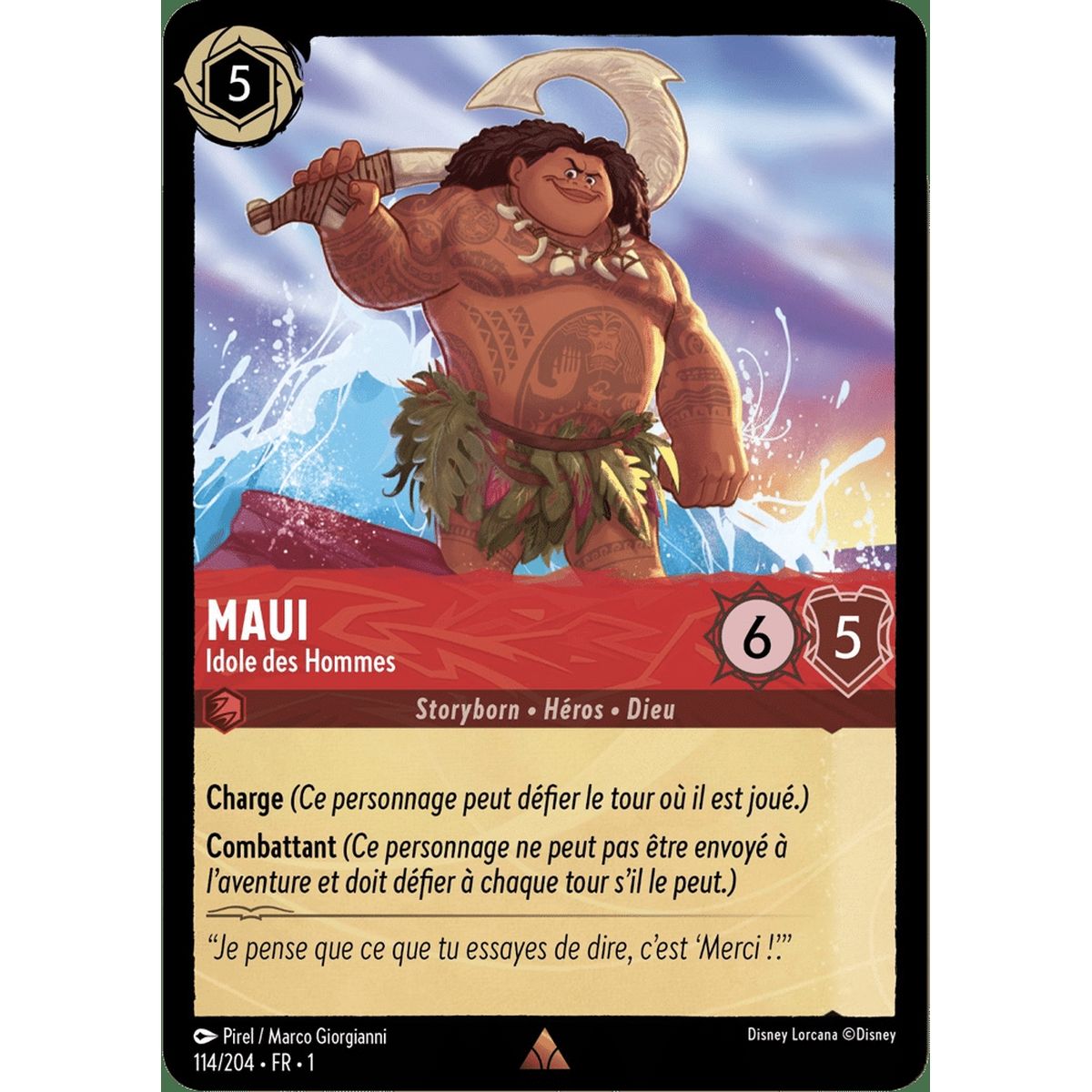 Maui, Idol of Men - 114/204 - FC - First Chapter - Brilliant - Premium - French