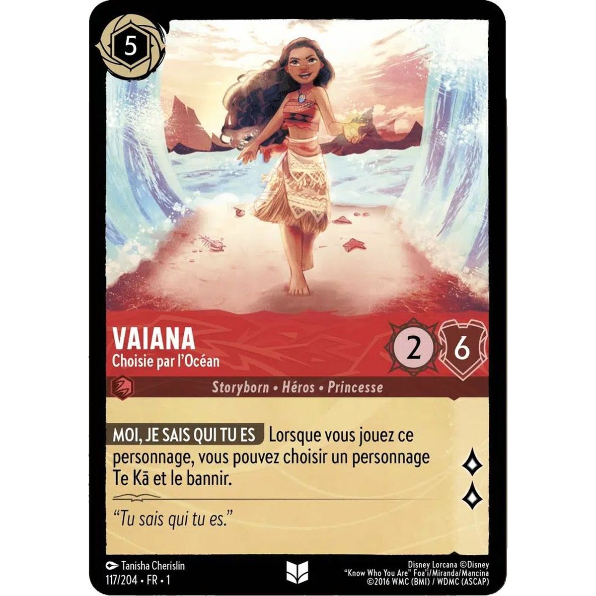 Item Moana, Chosen by the Ocean - 117/204 - FC - First Chapter - Brilliant - Premium - French