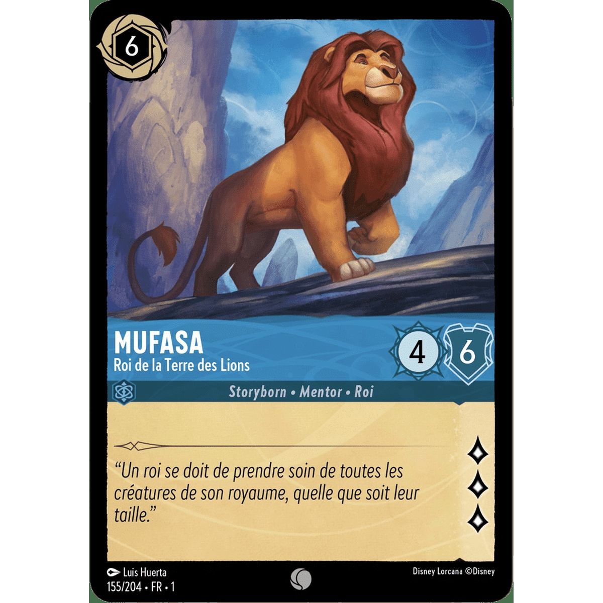 Item Mufasa, King of the Land of Lions - 155/204 - FC - First Chapter - Commune - French