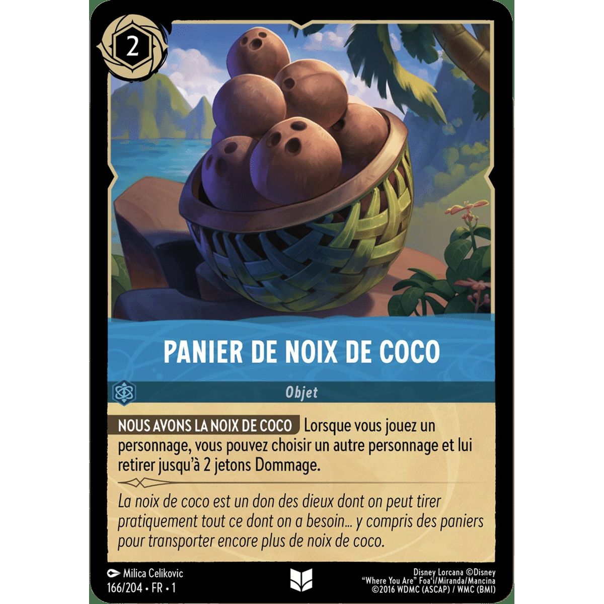 Item Basket of coconuts - 166/204 - FC - First Chapter - Uncommon - French