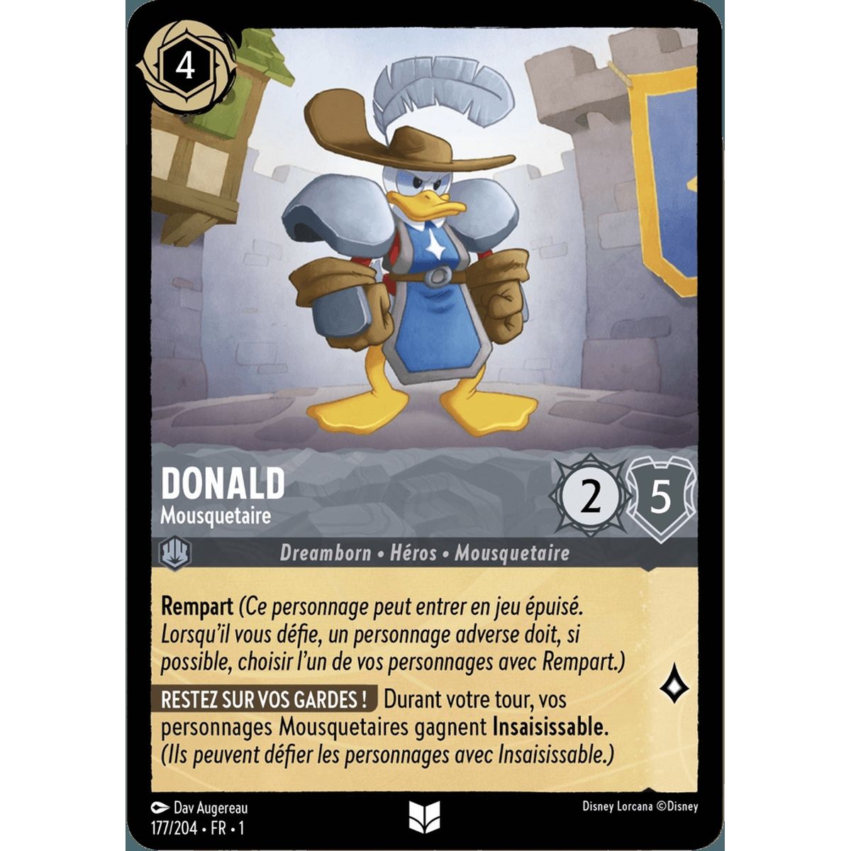 Donald, Musketeer - 177/204 - FC - First Chapter - Uncommon - French