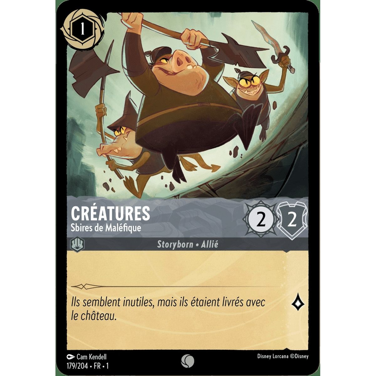 Creatures, Minions of Maleficent - 179/204 - FC - First Chapter - Brilliant - Premium - French