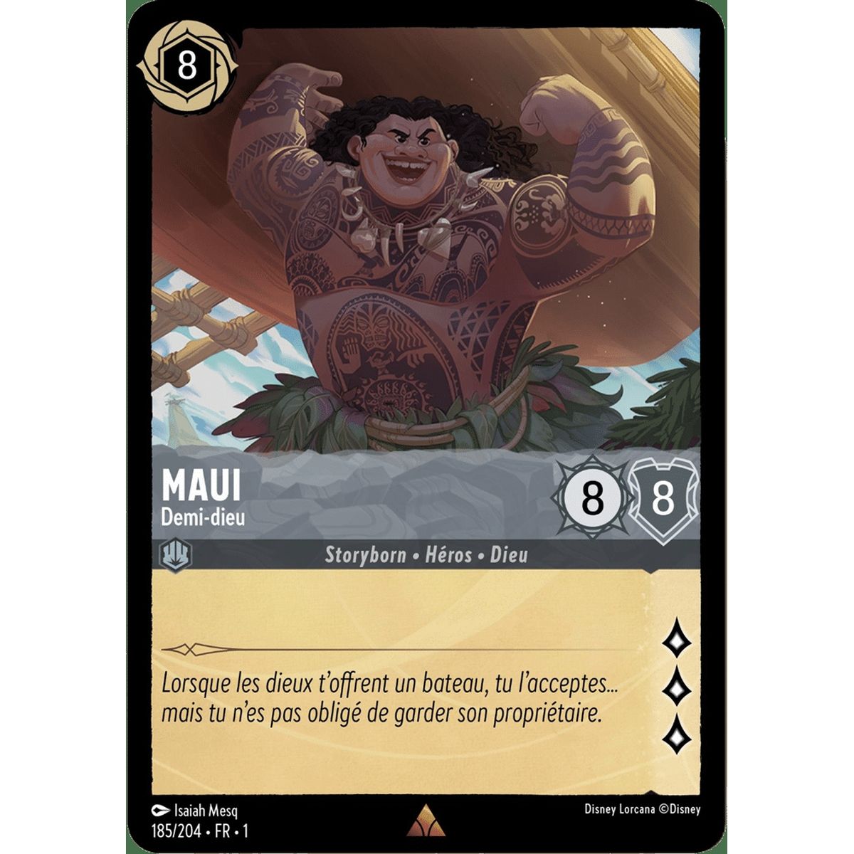 Item Maui, Demigod - 185/204 - FC - First Chapter - Rare - French