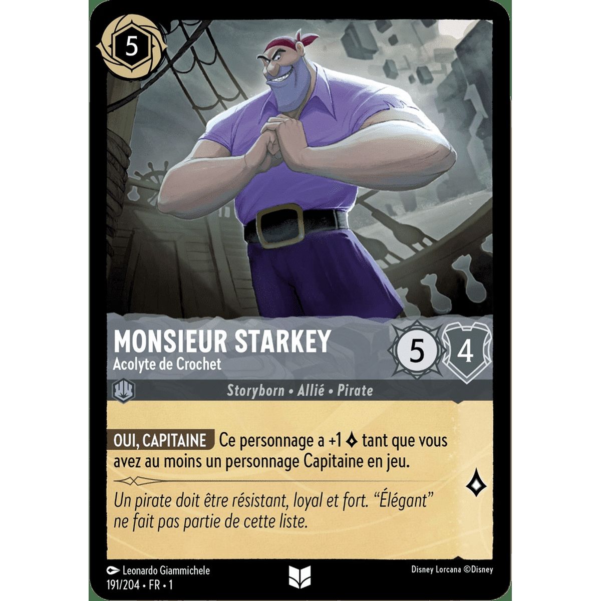 Mister Starkey, Hook's Sidekick - 191/204 - FC - First Chapter - Uncommon - French