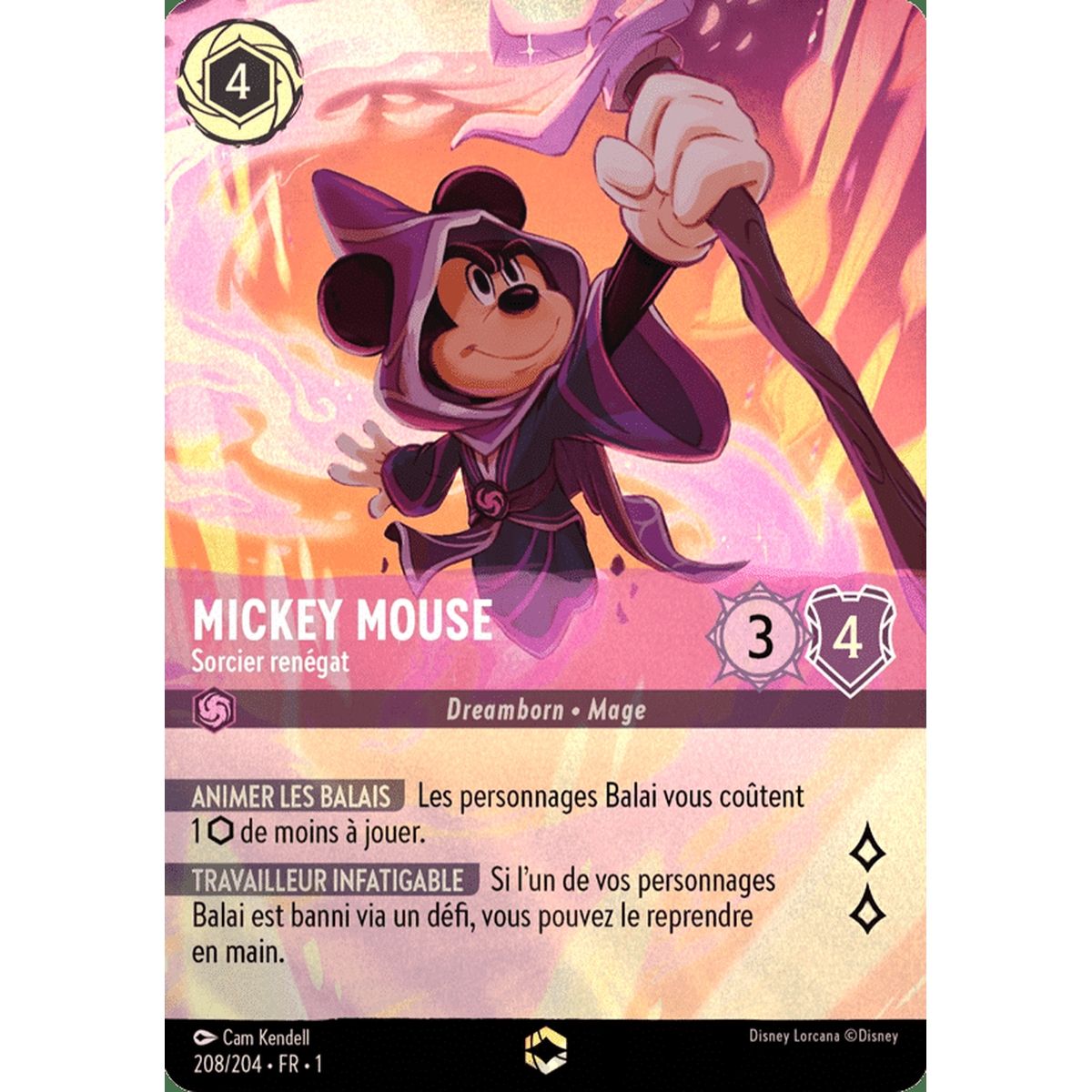 Mickey Mouse, Renegade Wizard - 208/204 - FC - First Chapter - Enchanted - French