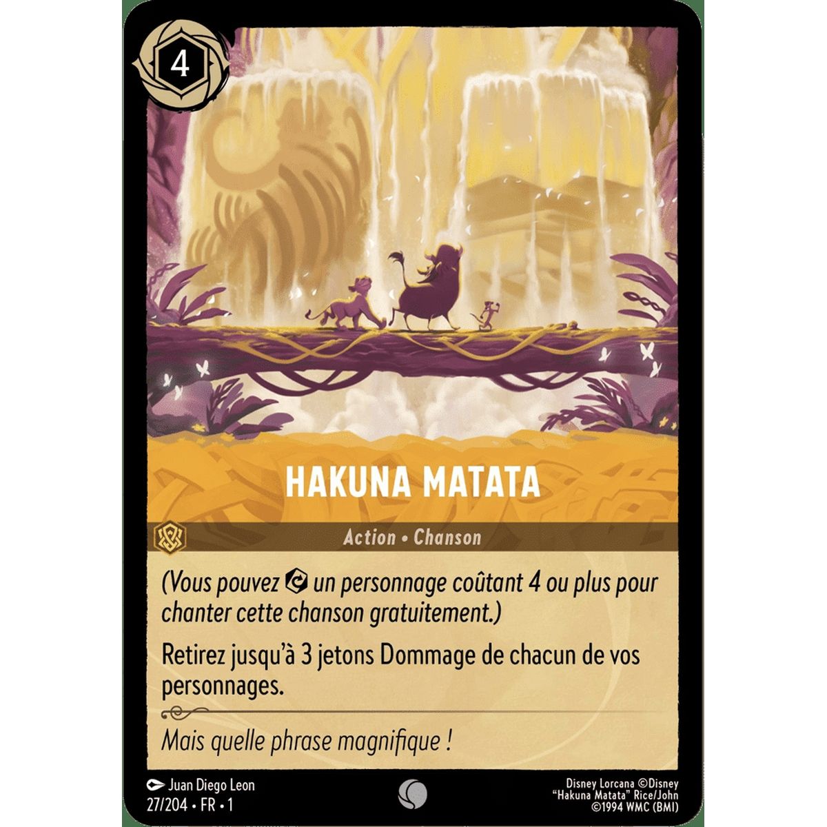 Item Hakuna Matata - 27/204 - FC - First Chapter - Commune - French