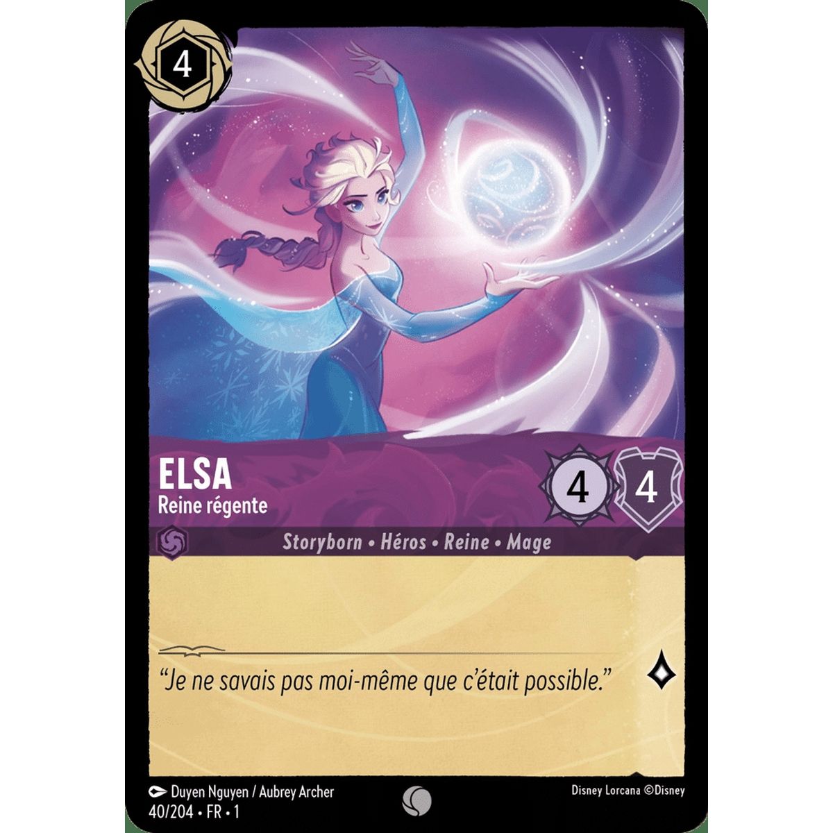 Elsa, Queen Regent - 40/204 - FC - First Chapter - Brilliant - Premium - French