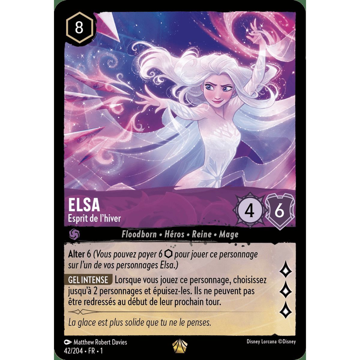 Item Elsa, Spirit of Winter - 42/204 - FC - First Chapter - Brilliant - Premium - French