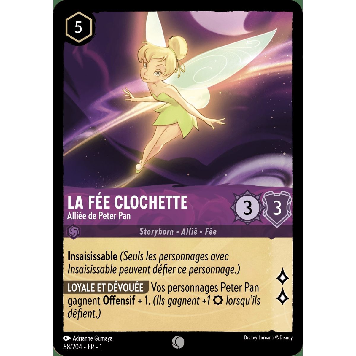 Item Tinker Bell, Ally of Peter Pan - 58/204 - FC - First Chapter - Commune - French