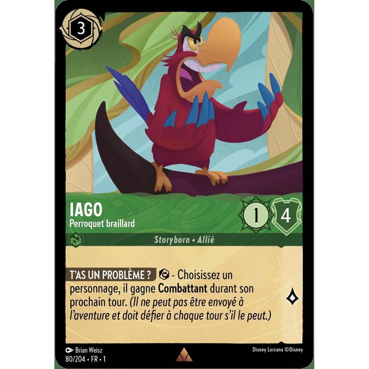 Iago, Screaming Parrot - 80/204 - FC - First Chapter - Rare - French