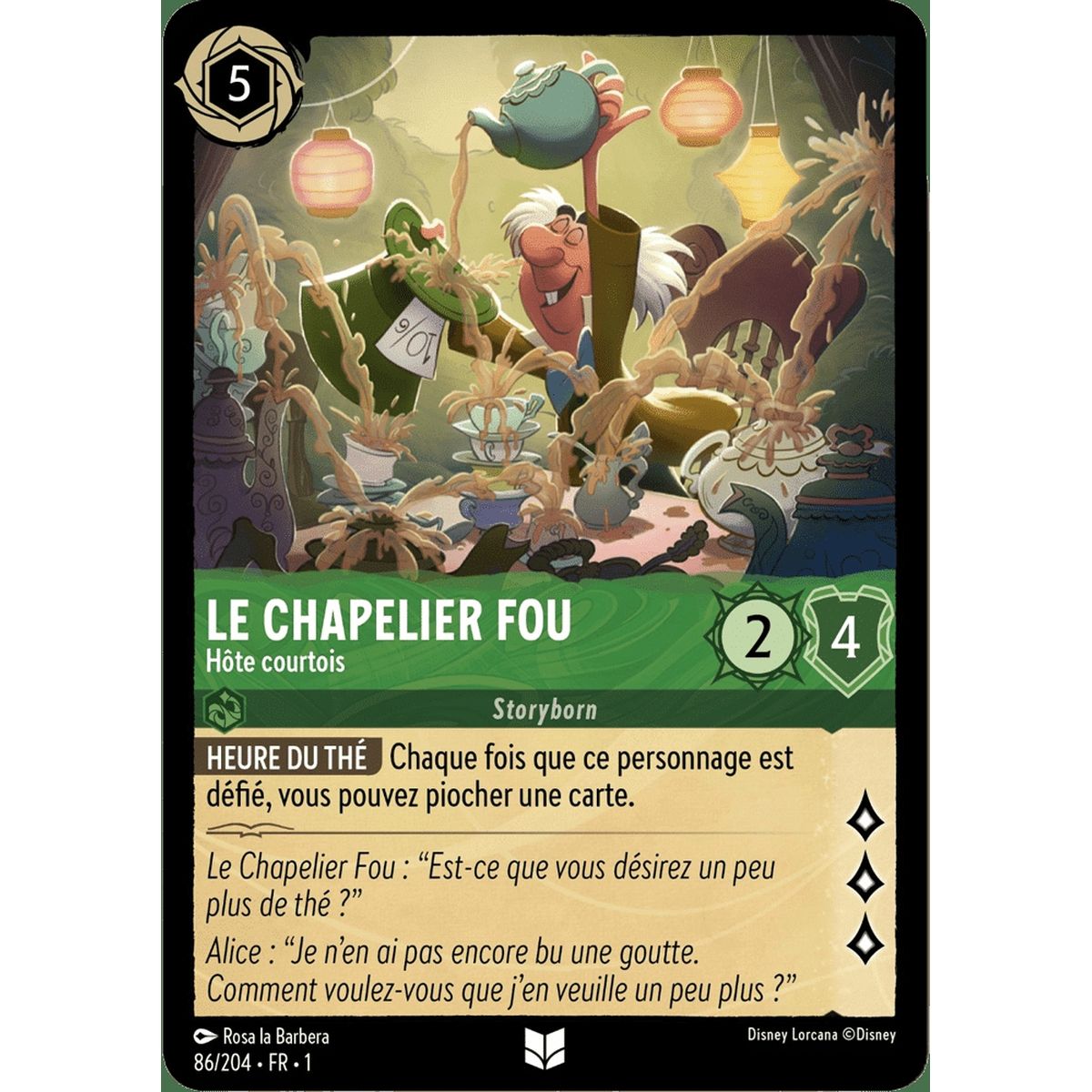 Item The Mad Hatter, Courteous Host - 86/204 - FC - First Chapter - Brilliant - Premium - French