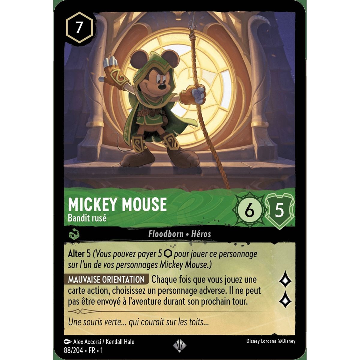 Mickey Mouse, Cunning Bandit - 88/204 - FC - First Chapter - Super Rare - French