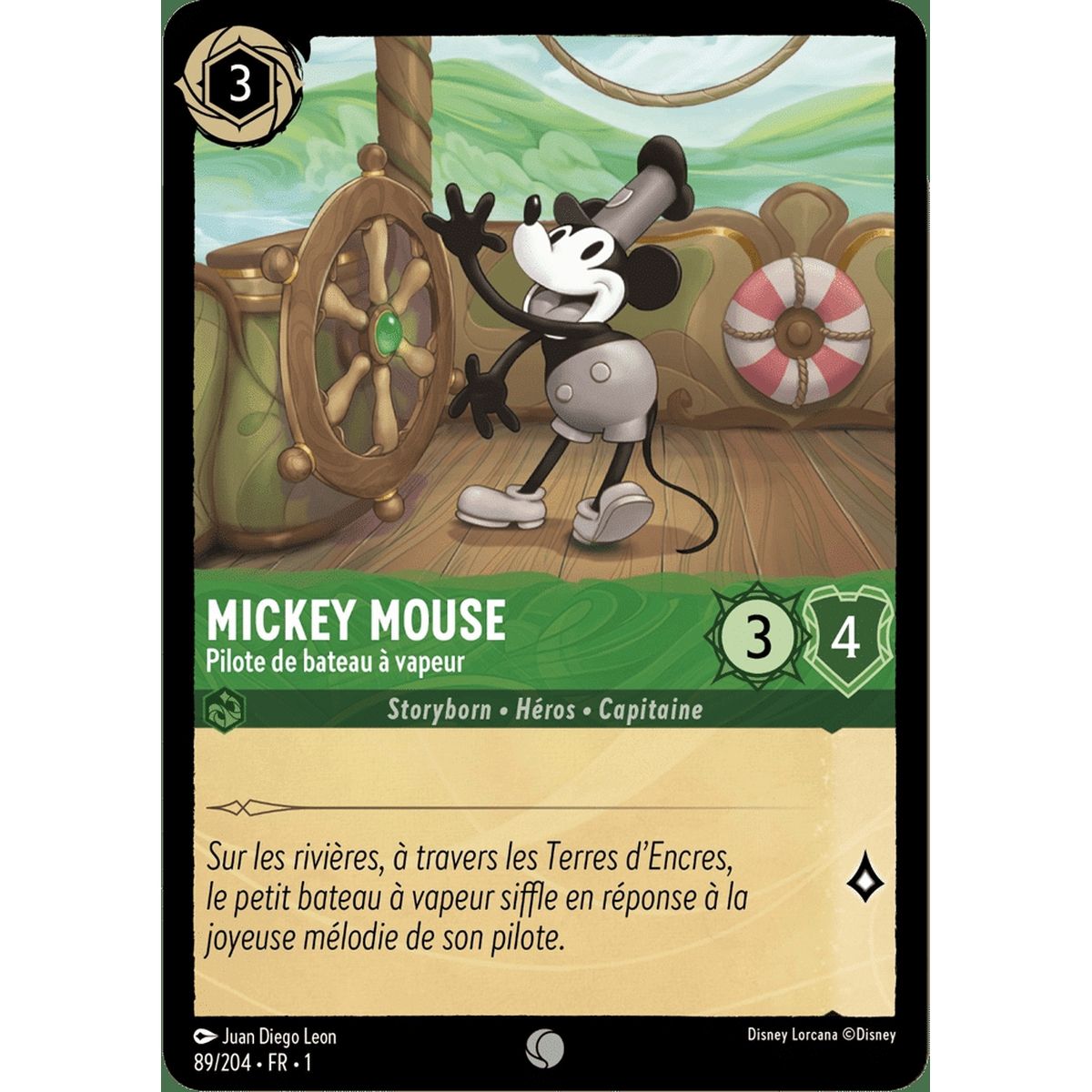 Item Mickey Mouse, Steamboat Pilot - 89/204 - FC - First Chapter - Commune - French