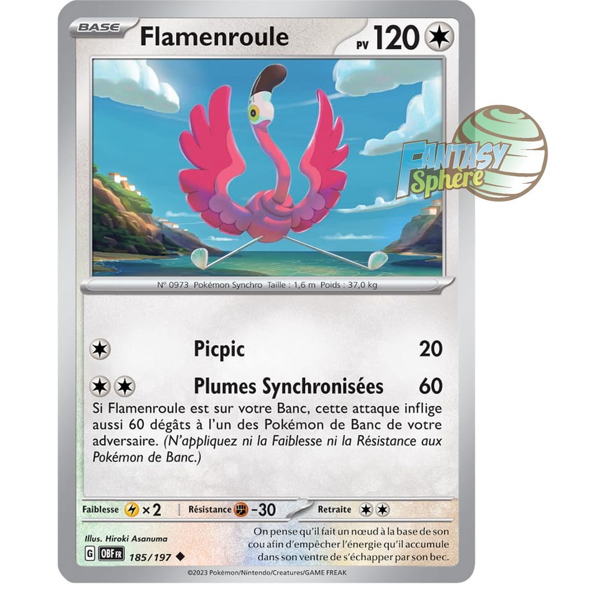 Flamroule - Reverse 185/197 - Scarlet and Violet Obsidian Flames