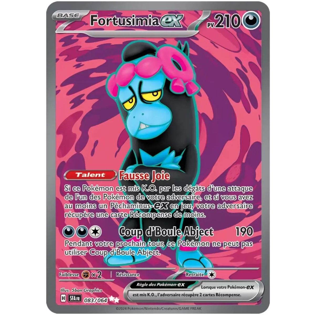 Fortusimia EX - Full Art Ultra Rare 83/64 - Scarlet and Purple Nebula Fable