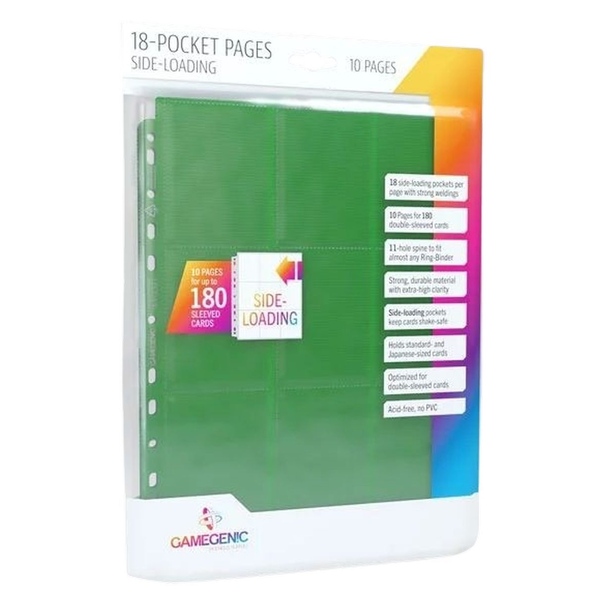 Gamegenic: 10 Pages 18 Pocket Sideloading Green