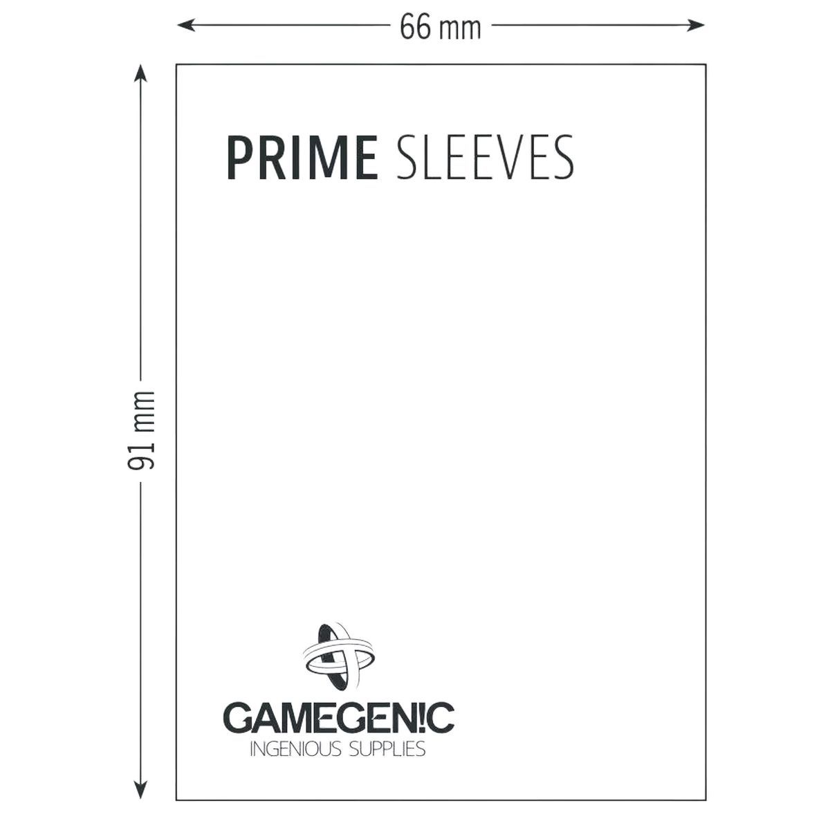 Gamegenic - 100 Prime Sleeves Blue - 66x91 Standard (100)