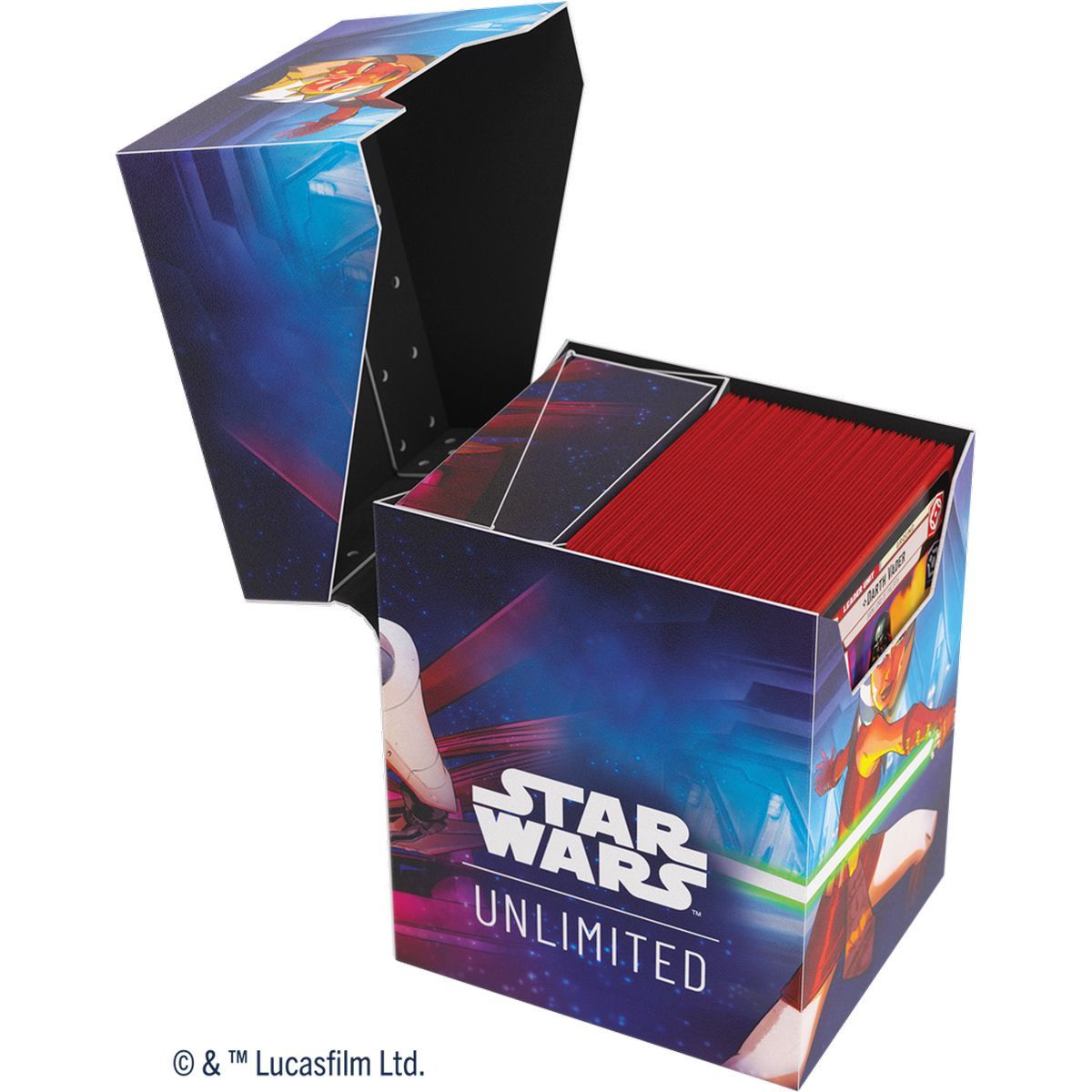 Gamegenic - Deck Box - Soft Crate - Star Wars: Unlimited - Ahsoka/Grievous