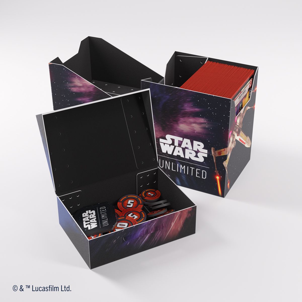 Gamegenic - Deck Box - Soft Crate - Star Wars: Unlimited - X-Wing / TIE Fighter