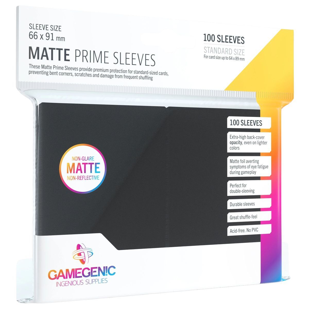 Item Gamegenic - Matte Prime Standard Sleeves - Lime Green - 66x91 (100)