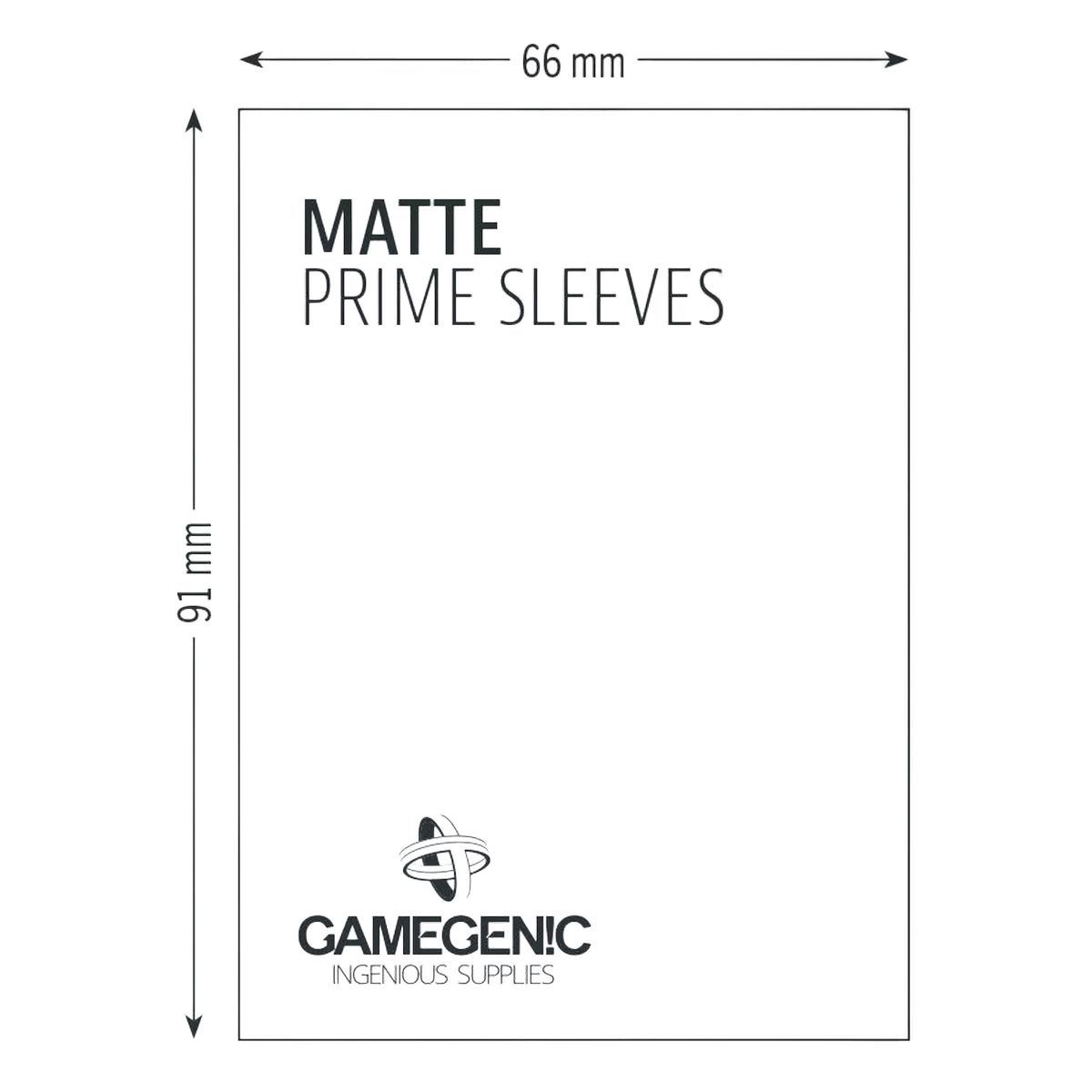 Gamegenic - Matte Prime Standard Sleeves - Lime Green - 66x91 (100)