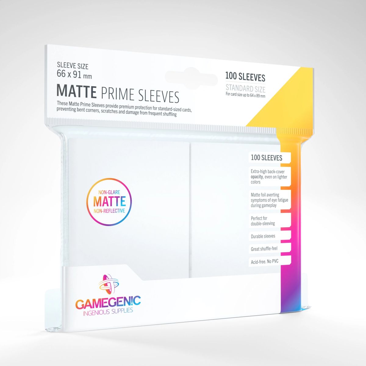 Gamegenic - Matte Prime Standard Sleeves - Lime Green - 66x91 (100)