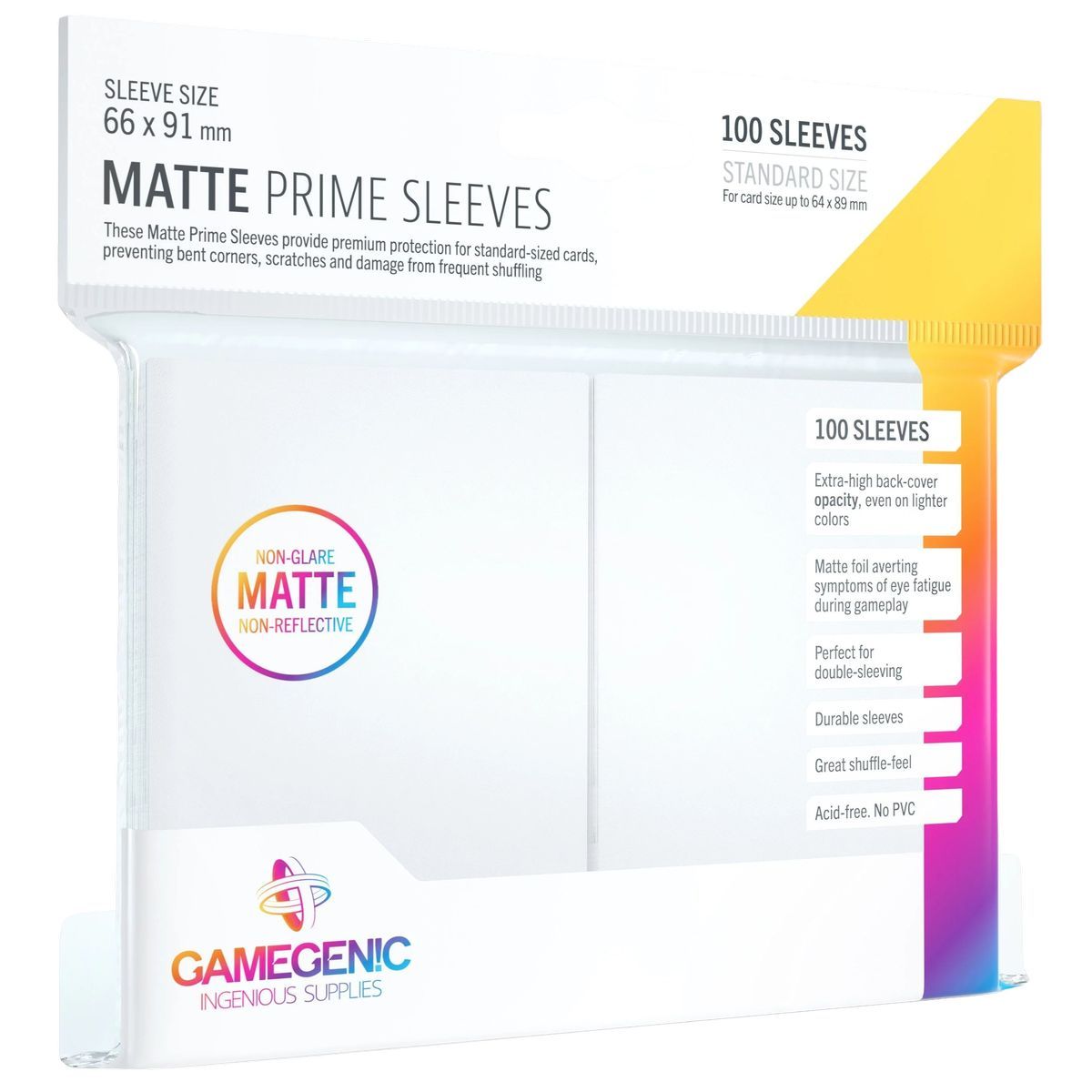 Item Gamegenic - Matte Prime Standard Sleeves - Lime Green - 66x91 (100)