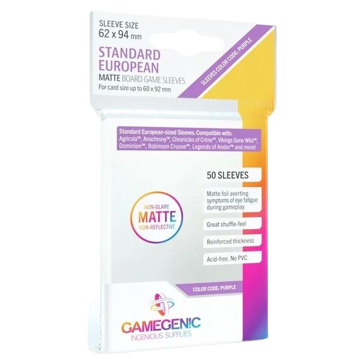 Item Gamegenic - Card Sleeves - Soft Sleeves - Flexible (100)