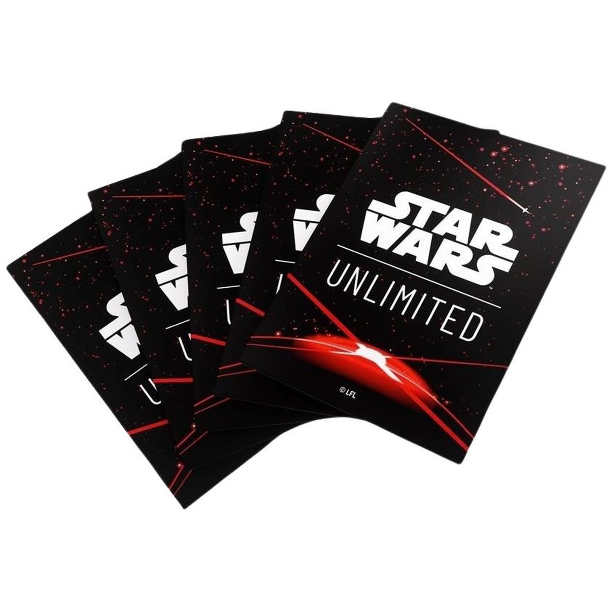 Gamegenic - Card Sleeves - Standard - Double Sleeves Pack - Star Wars: Unlimited - Space Red - FR