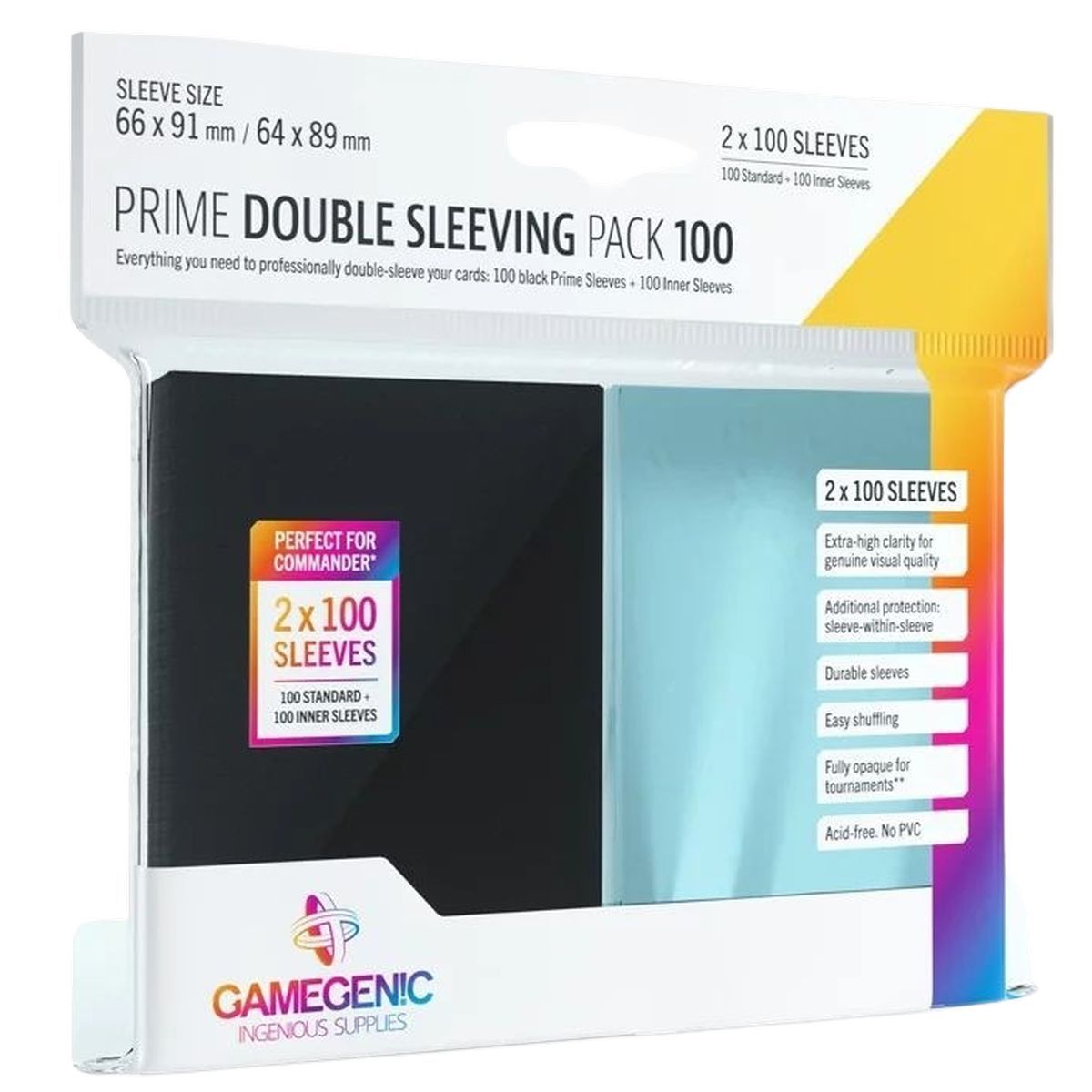 Item Gamegenic - Card Sleeves - Standard - Prime Double Sleeving Pack (200)