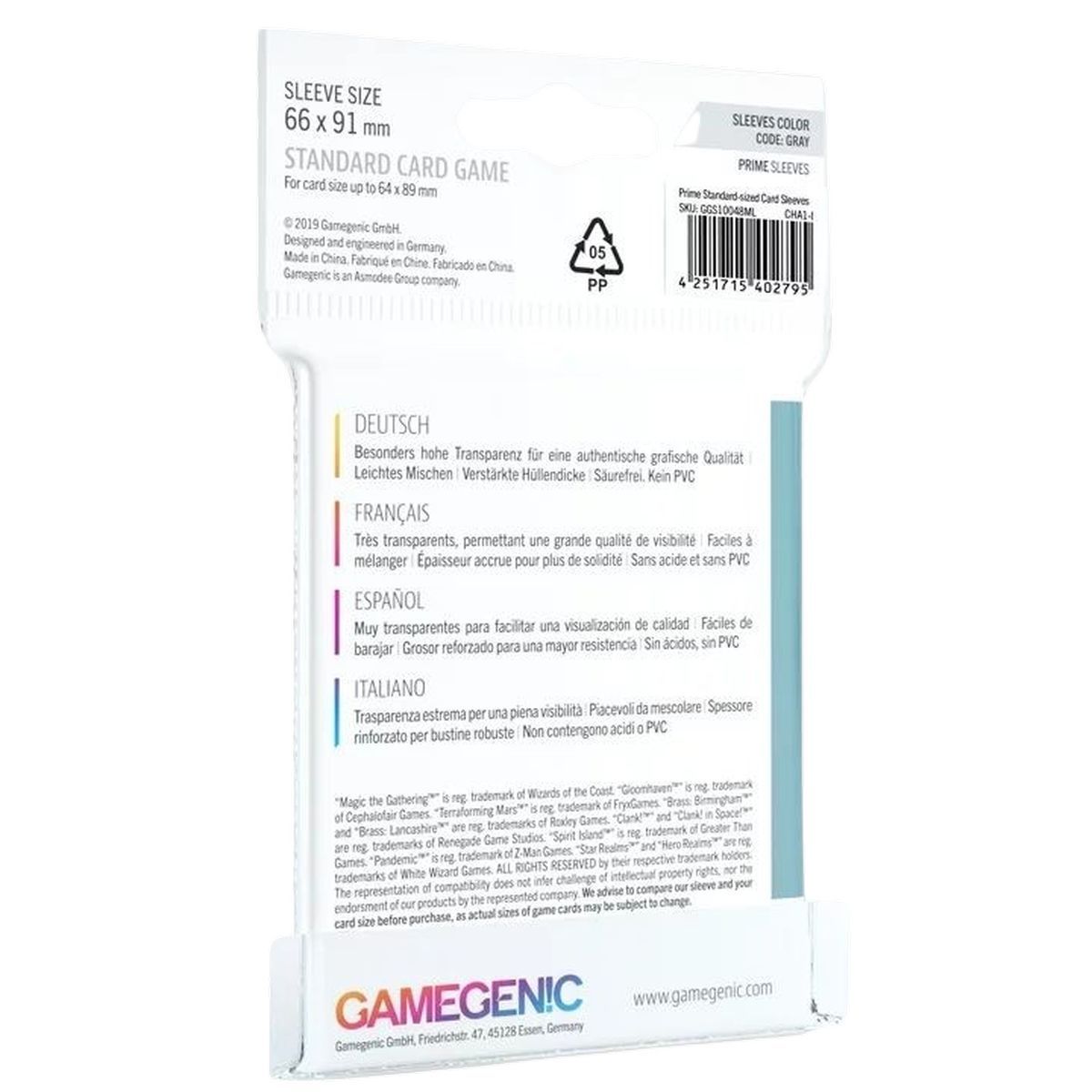 Gamegenic - Card Sleeves - Standard - Prime Sleeves (50)