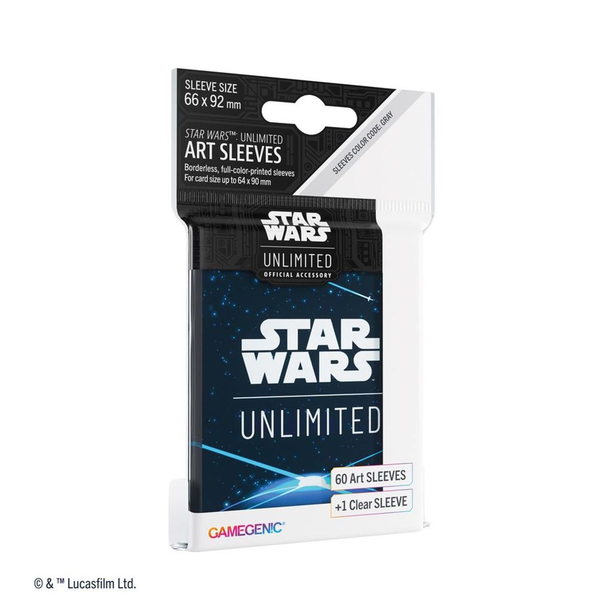 Item Gamegenic - Card Sleeves - Standard - Star Wars: Unlimited - Space Blue - FR (60)