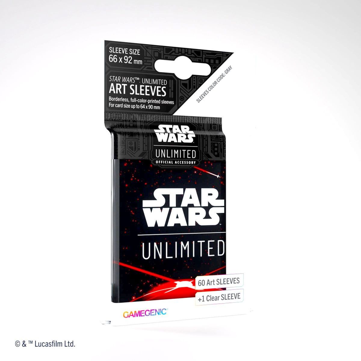Item Gamegenic - Card Sleeves - Standard - Star Wars: Unlimited - Space Red - FR (60)