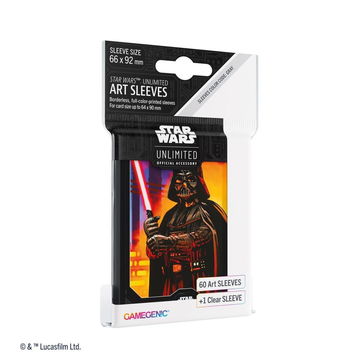 Gamegenic - Card Sleeves - Standard - Star Wars: Unlimited - Vader - FR (60)