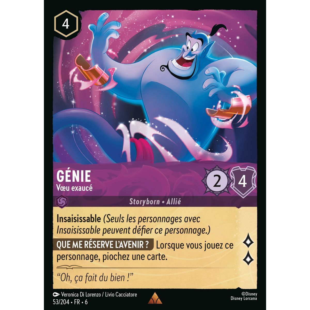 Genie, Brilliant Wish Granted - 53/204 - AZS - The Azurite Sea - Rare - French