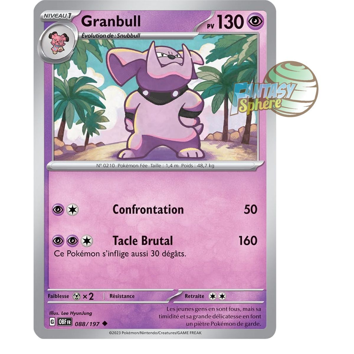 Granbull - Reverse 88/197 - Scarlet and Violet Obsidian Flames