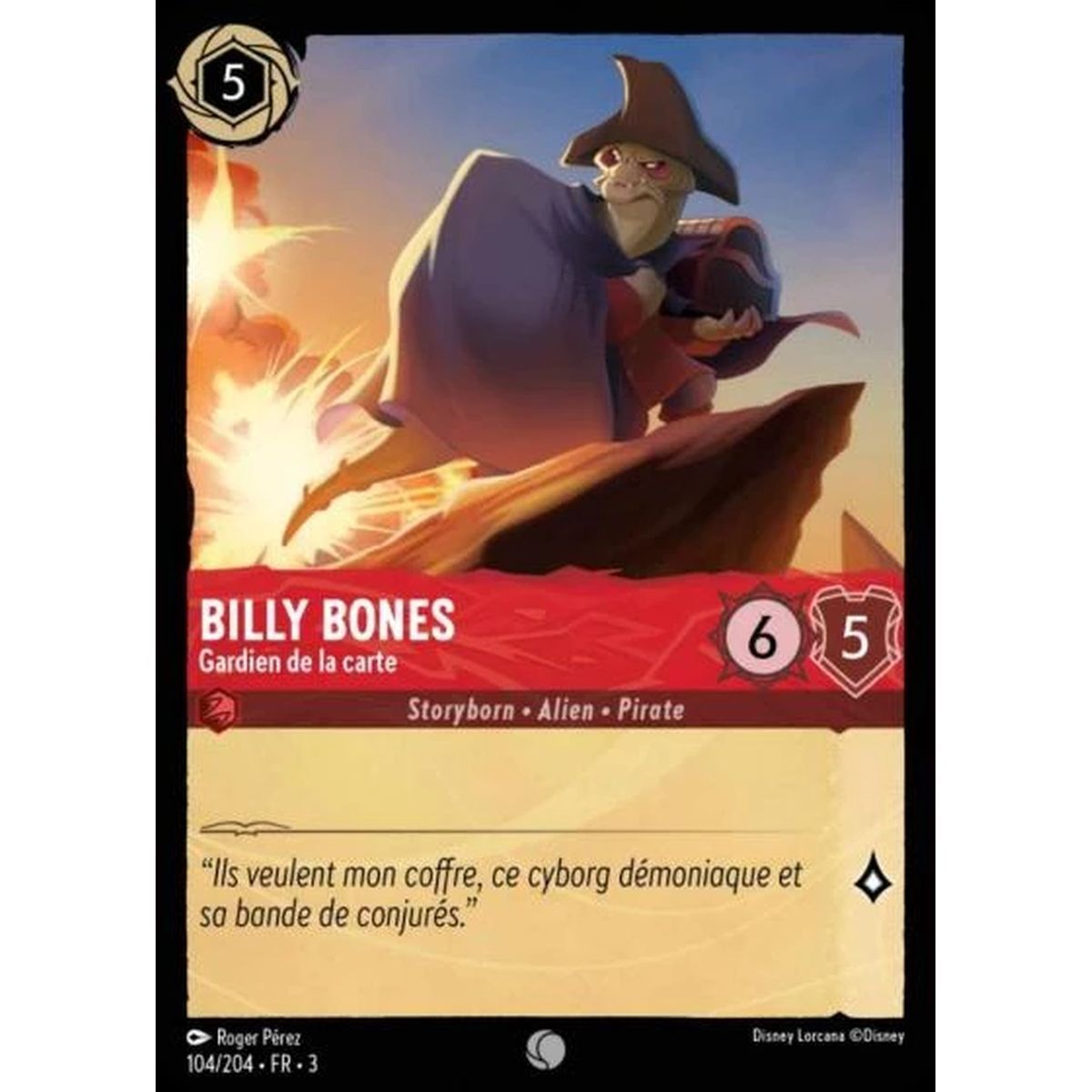 Billy Bones, Guardian of the map - 104/204 - ITI - Les Terres d'Encres - Brillante - Premium - French