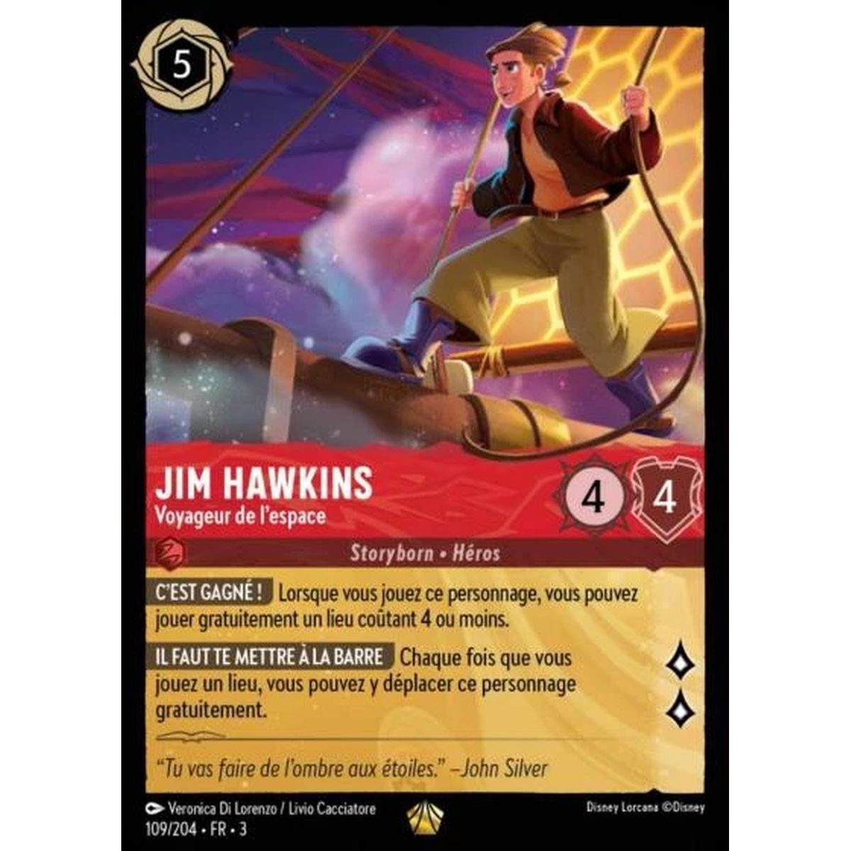 Jim Hawkins, Space Traveler - 109/204 - ITI - Les Terres d'Encres - Legendary - French