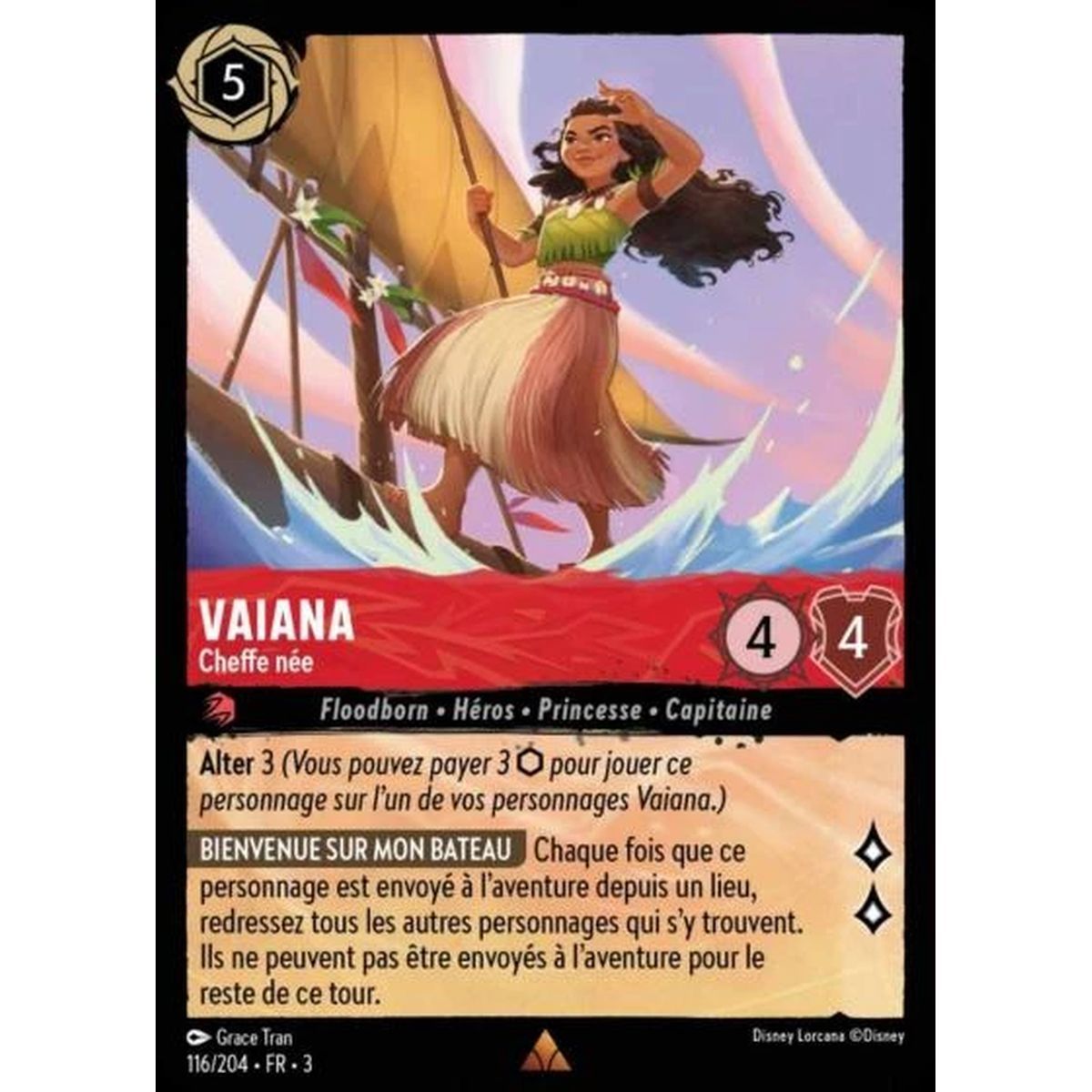 Vaiana, Cheffe née - 116/204 - ITI - Les Terres d'Encres - Brillante - Premium - French