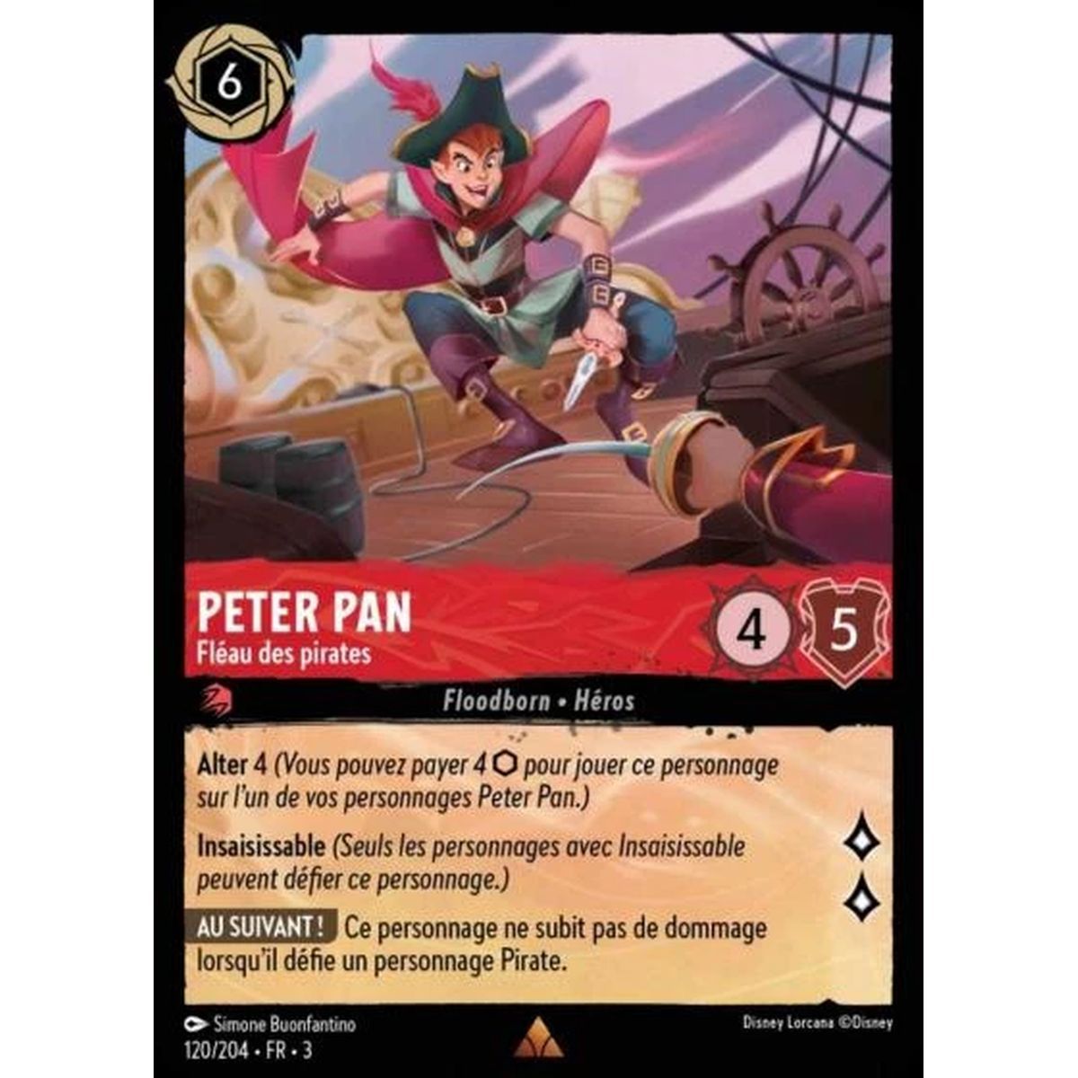 Item Peter Pan, Bane of Pirates - 120/204 - ITI - Les Terres d'Encres - Rare - French