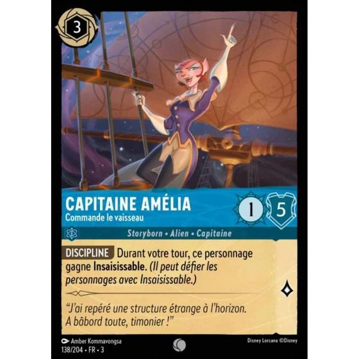 Item Captain Amélia, Commands the ship - 138/204 - ITI - Les Terres d'Encres - Commune - French