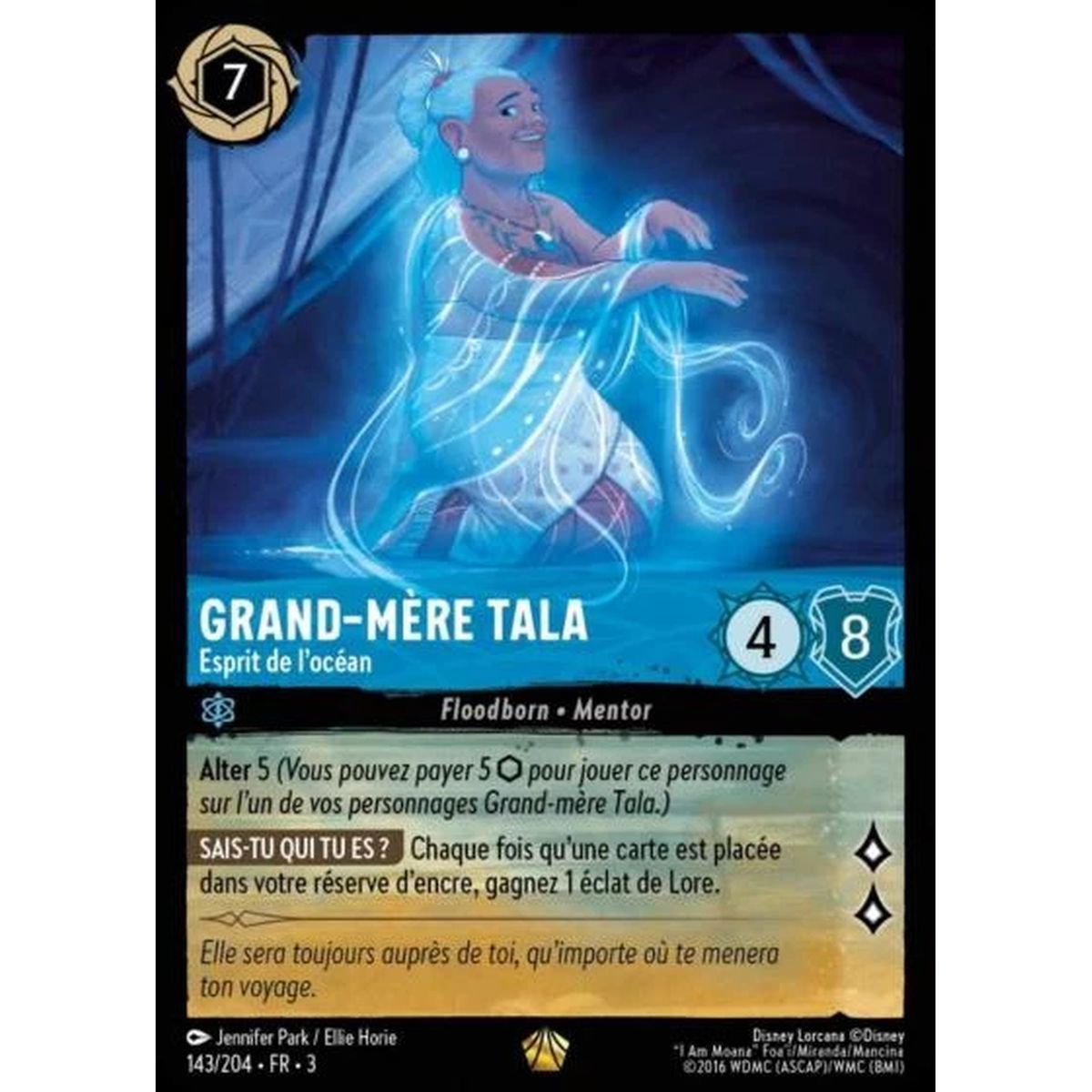 Grandmother Tala, Spirit of the Ocean - 143/204 - ITI - Les Terres d'Encres - Legendary - French