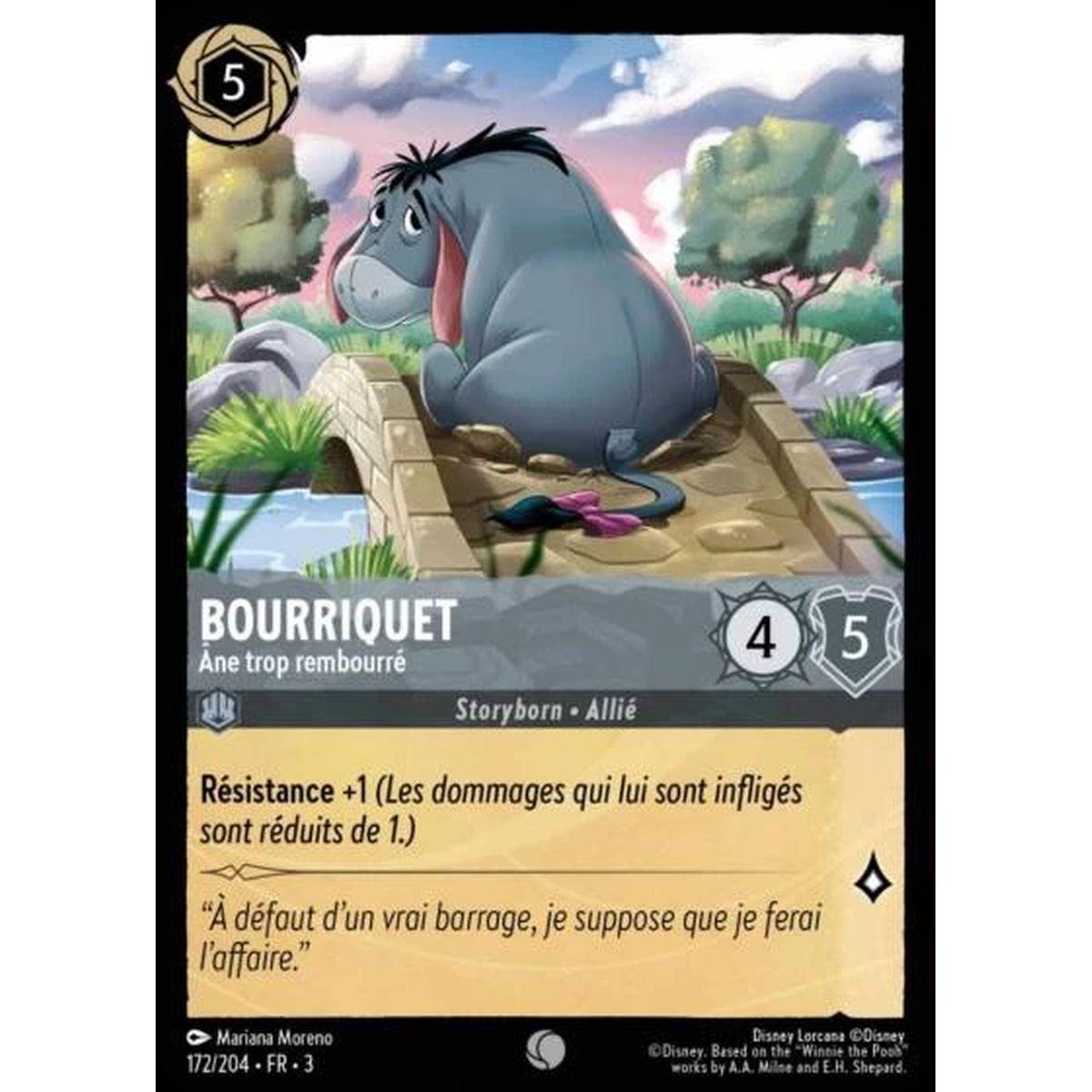 Eeyore, Overstuffed Donkey - 172/204 - ITI - Les Terres d'Encres - Commune - French