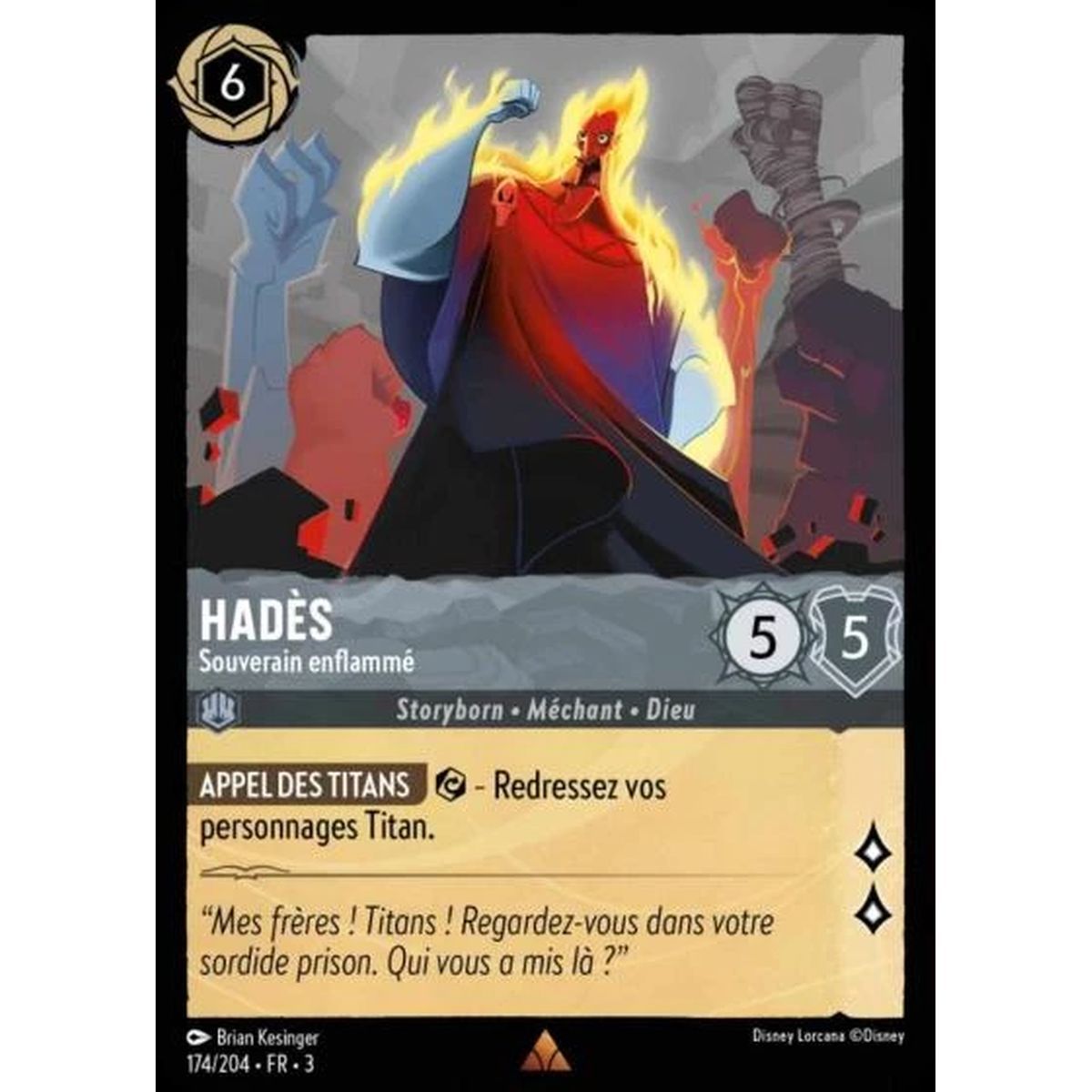 Item Hades, Flaming Sovereign - 174/204 - ITI - Les Terres d'Encres - Brillante - Premium - French