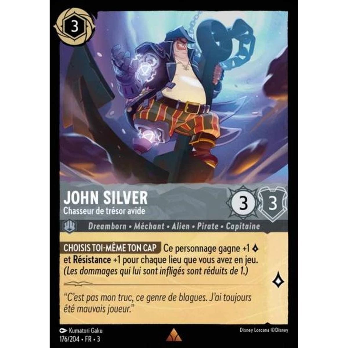 John Silver, Avid Treasure Hunter - 176/204 - ITI - Les Terres d'Encres - Brillante - Premium - French