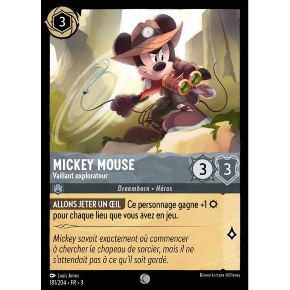 Mickey Mouse, Valiant Explorer - 181/204 - ITI - Les Terres d'Encres - Brillante - Premium - French