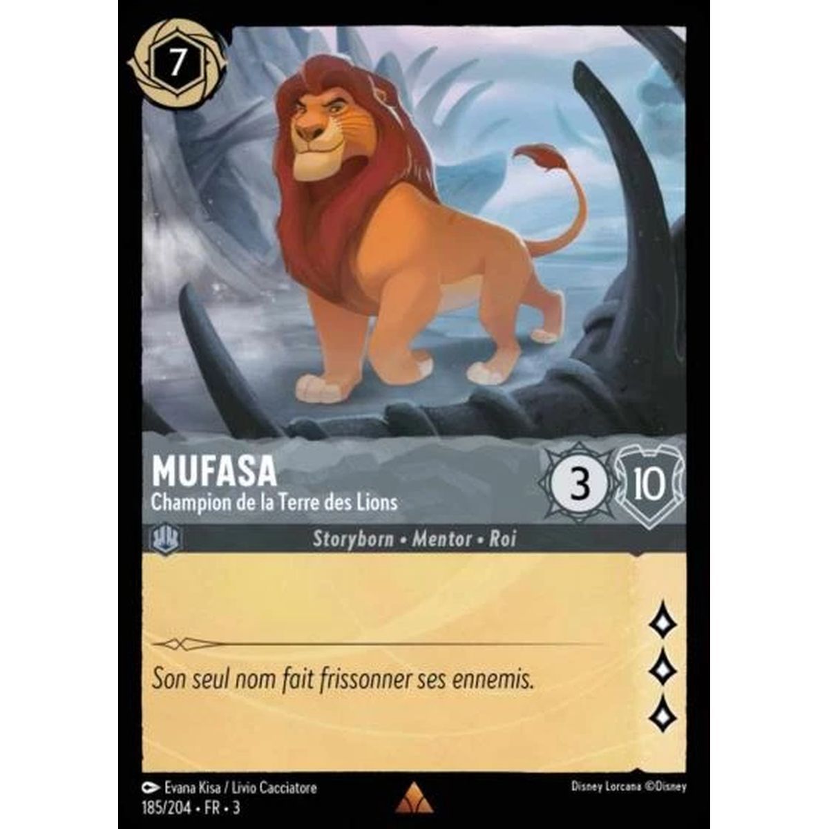 Mufasa, Champion of the Pride Lands - 185/204 - ITI - Les Terres d'Encres - Rare - French