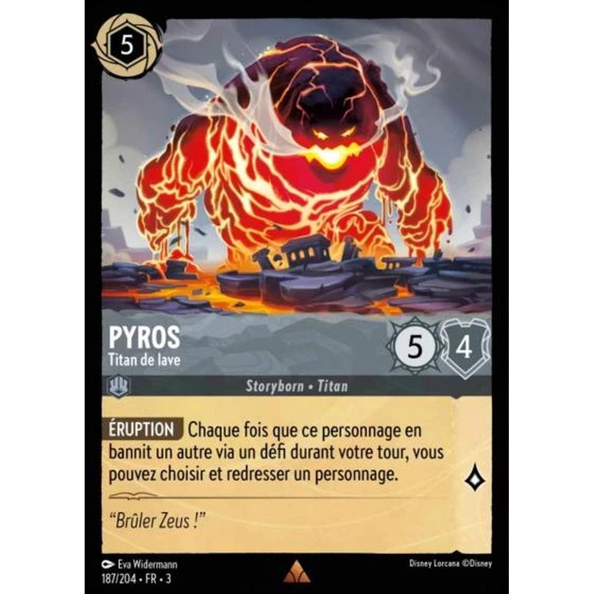 Pyros, Lava Titan - 187/204 - ITI - Les Terres d'Encres - Rare - French